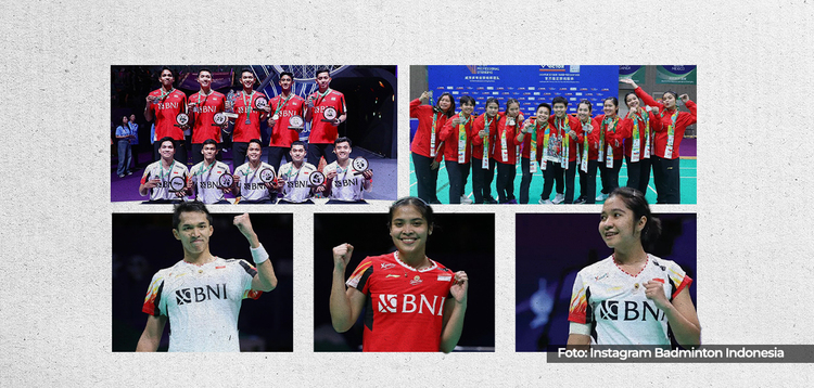 Runner Up Piala Thomas & Uber Cup 2024, Jonatan Christie Tak Terkalahkan dan Tim Uber Lampaui Target!